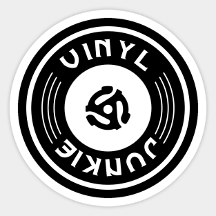 VINYL JUNKIE 45 RPM Sticker